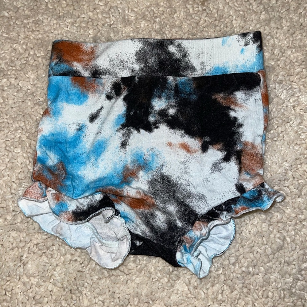 Angel Dear x SpearmintLOVE Baby Girl Size 18/24 Months Ruffle Tie Dye Bl…